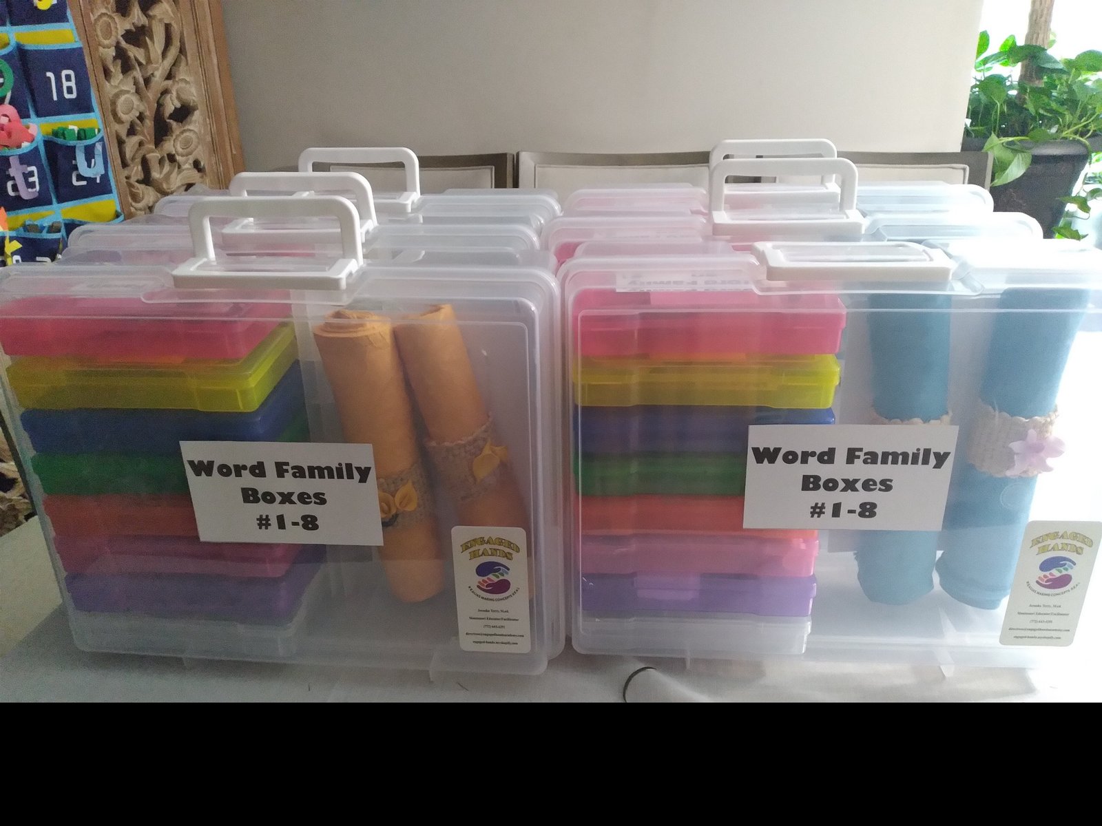 Small-group table learning with Engaged Hands materials